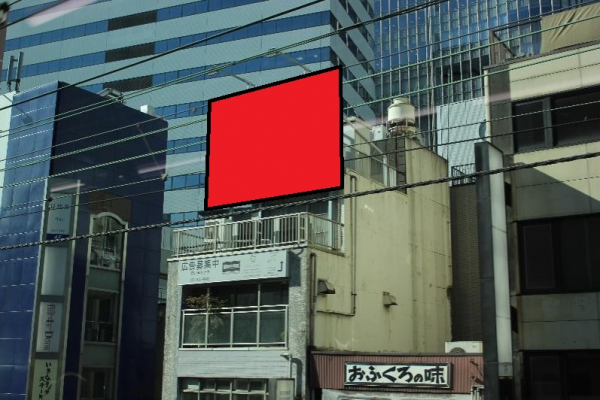 東海道新幹線車窓からの屋外広告